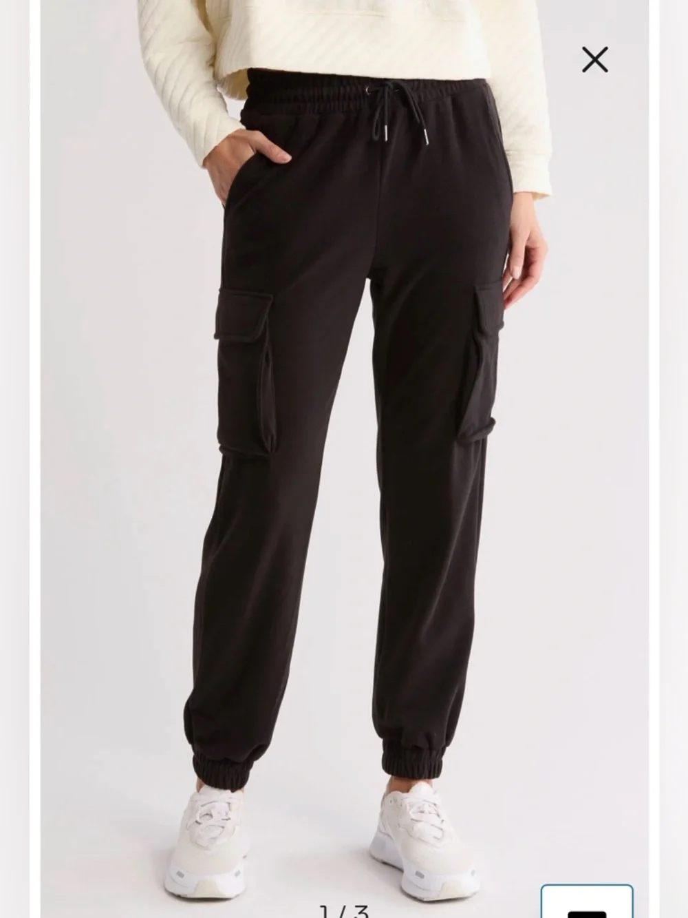 NWT- ZELLA Cozy Utility Joggers, Black, Large - Picture 1 of 13